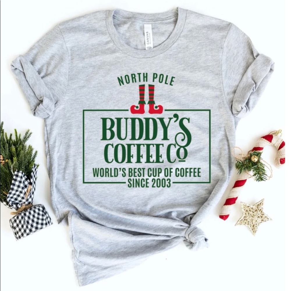 North Pole Buddy’s Coffee Shop T-shirt